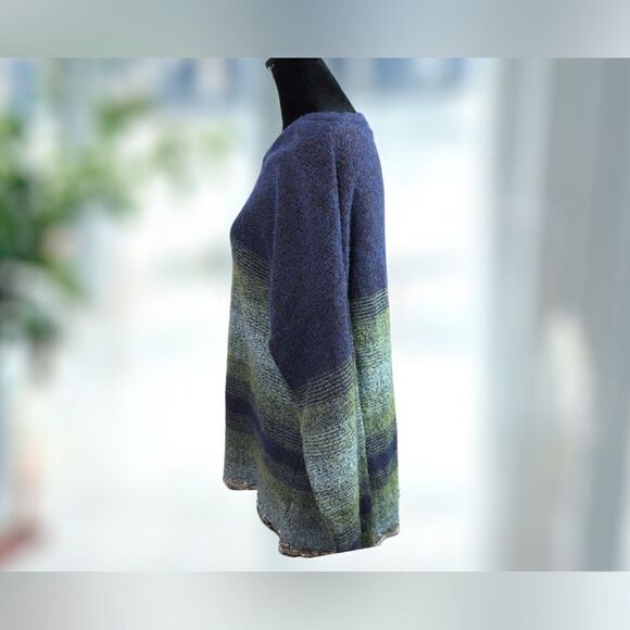 Anthropologie Cousin Johnny Merino Wool Multicolor Pullover Jumper Sweater Sz L - Picture 5 of 12